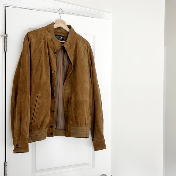 Suede leather bomber jacket, FINAL PRICE - Picture 2 of 10